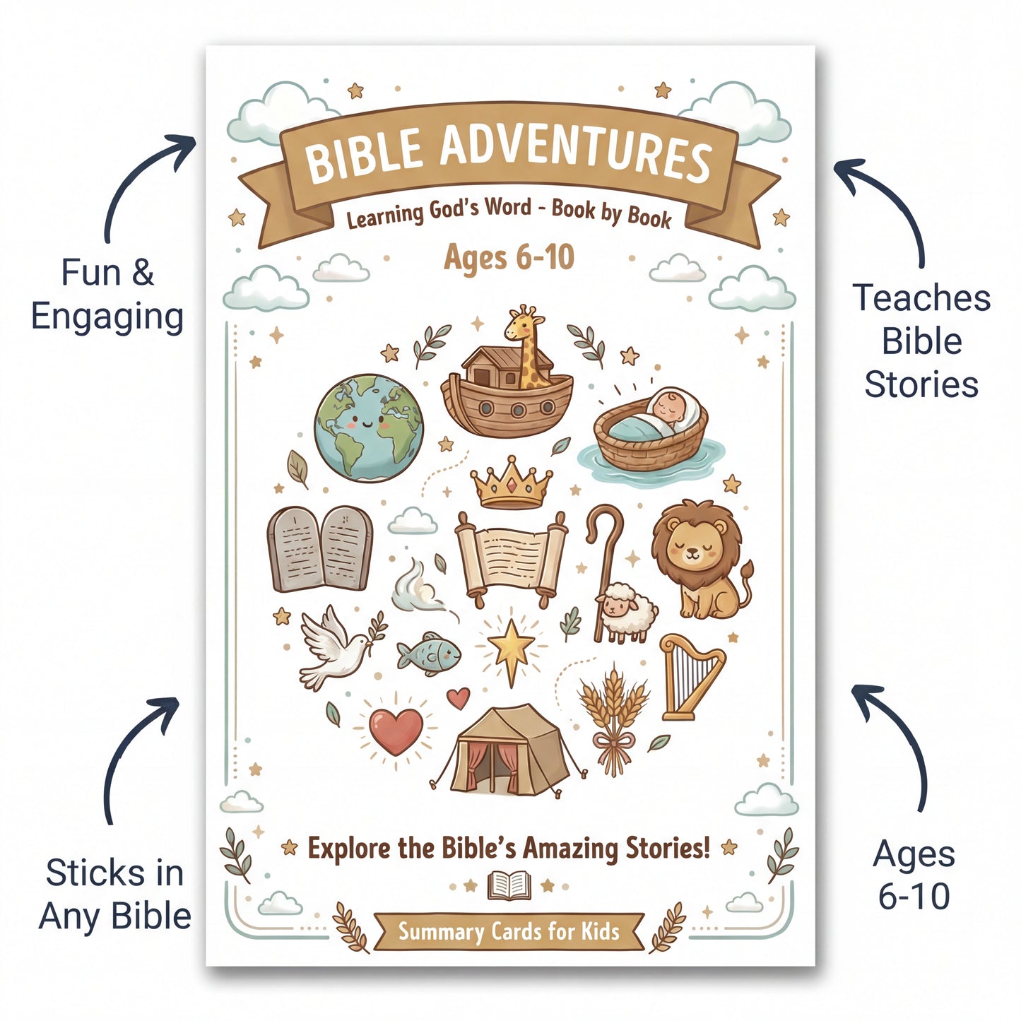 FaithSteps: 66 Bible Quest Cards